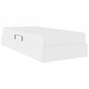 vidaXL Cama con almacenamiento y colch&oacute;n con colch&oacute;n 2 pcs Cuero