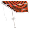 vidaXL Toldo de pie retr&aacute;ctil manual naranja y marr&oacute;n 600x350 cm