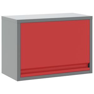 vidaXL Armario de herramientas Rojo y Gris 50 x 25 x 35 cm
