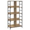 vidaXL Estante de libros 4 niveles 78,5 x 33 x 153 cm metal PB