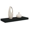 vidaXL Estante flotante de pared negro MDF 60x23,5x3,8 cm