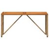 vidaXL Mesa de exterior Natural 80 x 40 x 40 cm Acero y Polirat&aacute;n