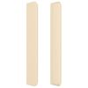 vidaXL Cabecero con orejas de tela color crema 203x16x118/128 cm