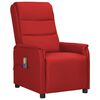 vidaXL Sill&oacute;n de masaje elevable cuero sint&eacute;tico rojo tinto