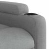 vidaXL Sill&oacute;n reclinable de masaje de tela gris claro