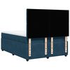 vidaXL Cama box spring con colch&oacute;n terciopelo azul oscuro 140x190 cm