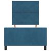 vidaXL Cama tipo Box Spring Azul Oscuro 100 x 200 cm Terciopelo