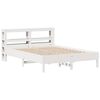 vidaXL Estructura de cama sin colch&oacute;n madera de pino blanca 150x200 cm