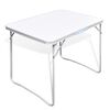vidaXL Mesita plegable para camping con estructura de metal, 80 x 60 cm