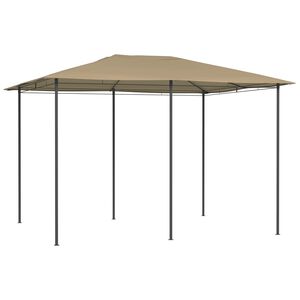 vidaXL Cenador gris taupe 3x4x2,6 m 160 g/m&sup2;