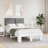 vidaXL Estructura de Cama con Cabecera Tapizada Gris Claro