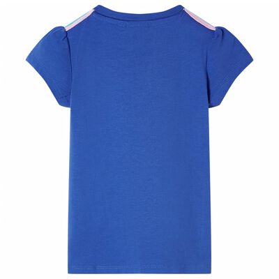 Camiseta infantil azul cobalto 92