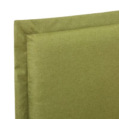 vidaXL Estructura de cama de tela verde 90x200 cm