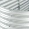 vidaXL Arriate de acero galvanizado plateado 320x80x81 cm