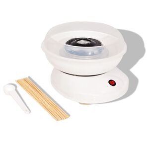 vidaXL M&aacute;quina de algod&oacute;n de az&uacute;car 480 W blanca