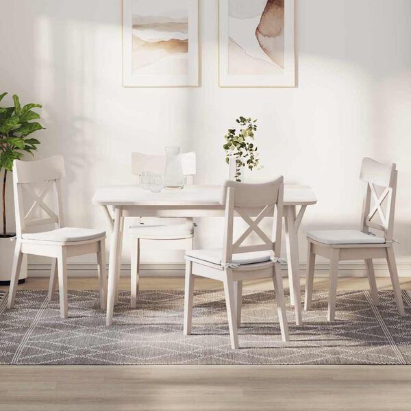 vidaXL Cojines para asiento 4 pcs 40 x 40 x 3 cm tela