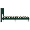 vidaXL Estructura de cama Verde oscuro 80 x 200 cm Terciopelo