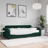 vidaXL Sof&aacute; cama con colch&oacute;n terciopelo verde oscuro 90x200 cm