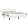 vidaXL Estructura de cama Blanco 180 x 200 cm Cuero sint&eacute;tico