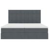 vidaXL Cama con almacenamiento Gris oscuro 180 x 200 cm Terciopelo