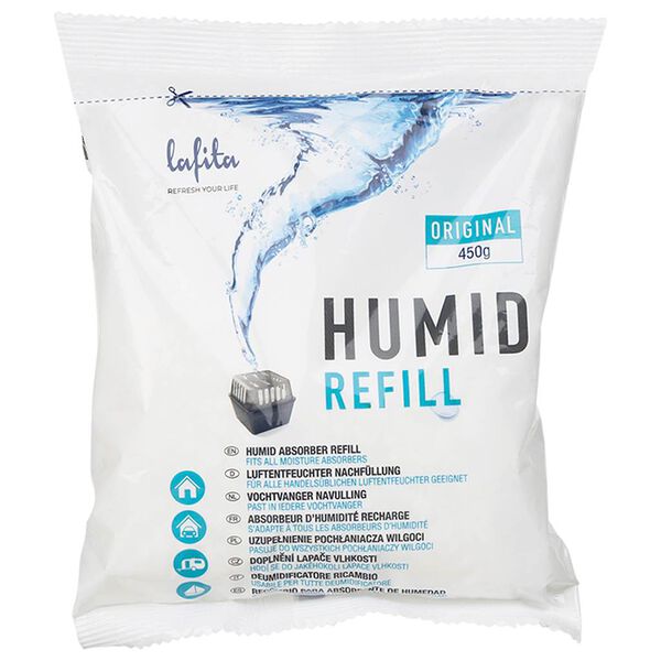 vidaXL Absorbentes de humedad de recambio 24 unidades 450 g