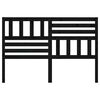 vidaXL Cabecero de cama madera maciza de pino negro 146x4x100 cm