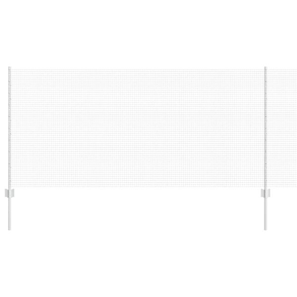 vidaXL Valla con Poste Plateado 1 x 50 m Acero