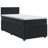 vidaXL Cama box spring con colch&oacute;n Negro 80 x 200 cm Terciopelo