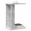 vidaXL Mesa Auxiliar Gris Concreto 35 x 25 x 50 cm