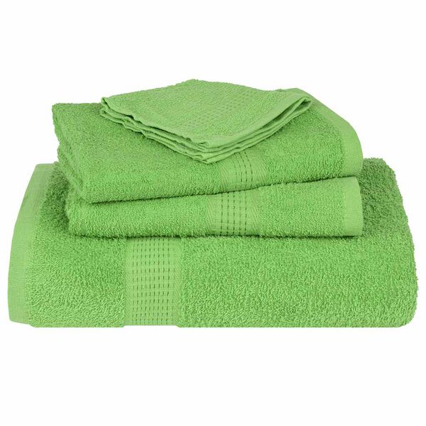 vidaXL Toallas de mano FROGN 4 uds verde manzana 30x30 cm 360 g/m&sup2;