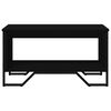 vidaXL Mesa de centro madera de ingeniería negra 75x51x40 cm