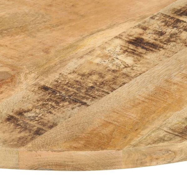 vidaXL Superficie de mesa redonda madera maciza de mango 25-27 mm 60cm