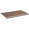 vidaXL Tela de repuesto para toldo marr&oacute;n 6x3,5 m