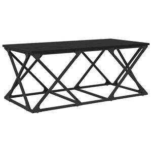 vidaXL Mesa de Caf&eacute; Roble Negro 100 x 49 x 40 cm Madera de ingenier&iacute;a