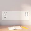 vidaXL Pizarra magn&eacute;tica de pared vidrio templado blanco 60x20 cm