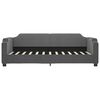 vidaXL Sofá cama sin colchón tela gris oscuro 80x200 cm