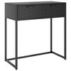 vidaXL Mesa consola de acero antracita 72x35x75 cm