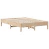 vidaXL Estructura de cama sin colchón madera de pino blanca 140x200 cm