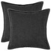 vidaXL Funda de almohada 2 pcs HOUTEN Gris oscuro 40 x 40 cm Boucl&eacute;