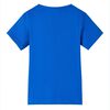 Camiseta infantil azul chillón 128