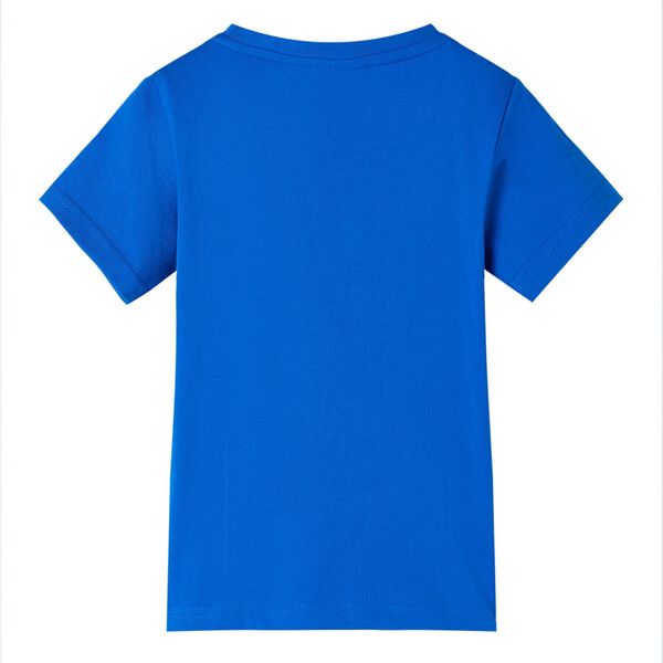 Camiseta infantil azul chillón 128