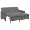 vidaXL Sof&aacute; cama Gris oscuro Tela