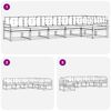 vidaXL Conjunto de sof&aacute;s de exterior con coj&iacute;n 6 pcs Natural y Crema