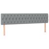 vidaXL Estructura de cama otomana colchones tela gris claro 180x200cm