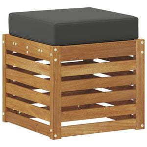 vidaXL Banco con taburete 2 uds. Madera de Acacia S&oacute;lida