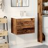 vidaXL Mueble con lavabo integrado madera envejecida