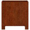 vidaXL Jardineras con patas 2 uds acero corten oxidado 30x30x30 cm
