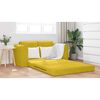 vidaXL Sof&aacute; cama 60cm Amarillo Terciopelo