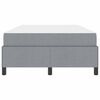 vidaXL Cama tipo Box Spring Gris Claro 120 x 200 cm tela
