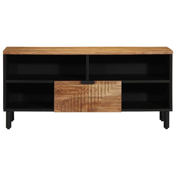 vidaXL Unidades de TV Madera de Acacia S&oacute;lida 100 x 33,5 x 46 cm